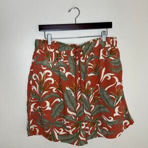 Caribbean Palm Print Swimwear Mens Large